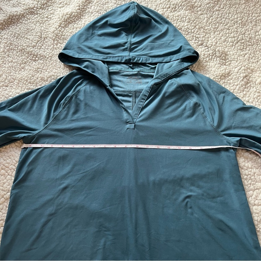 Women’s Eddie Bauer Blue Pull Over Hoodie - Picture 5 of 7